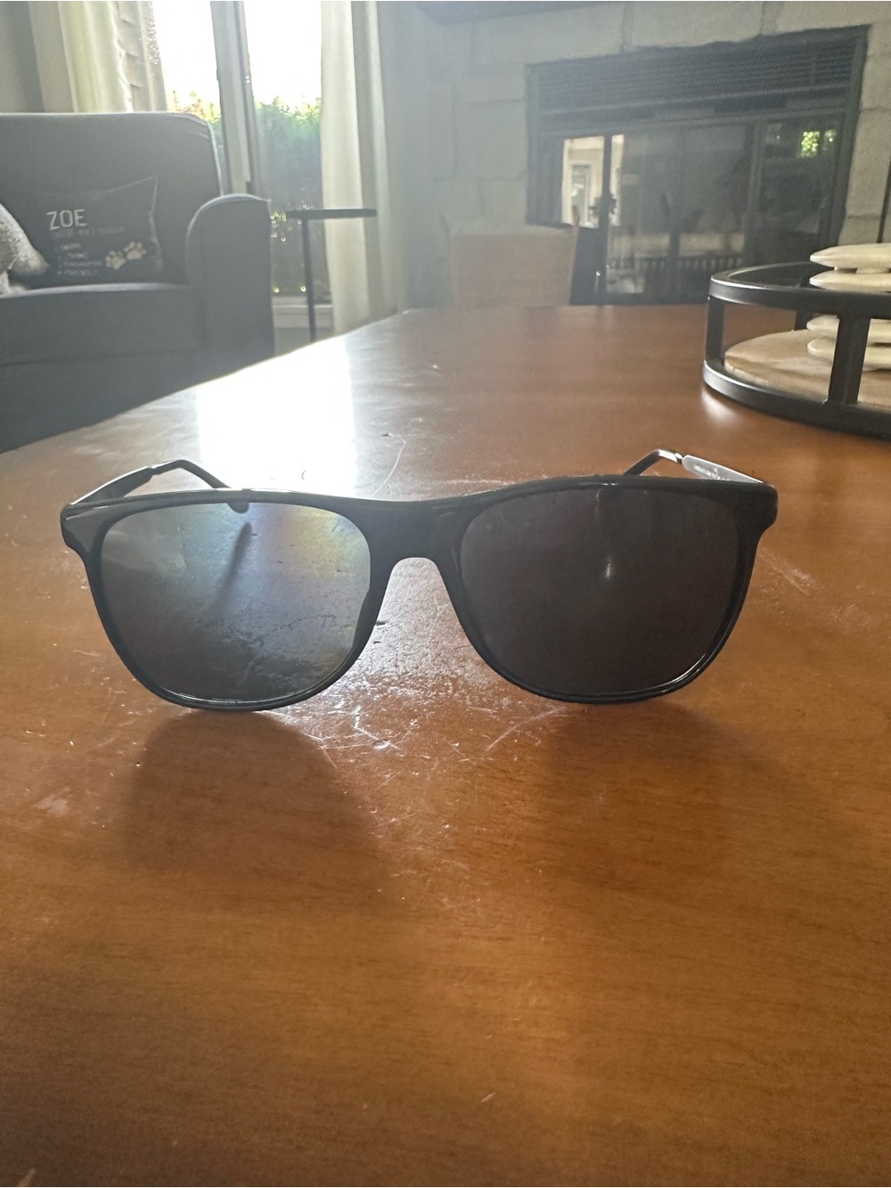 Carrera 6011 Black Unisex Sunglass Temple Arm with Subtle Branding
